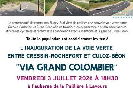 Inauguration de la voie verte "Via Grand Colombier"